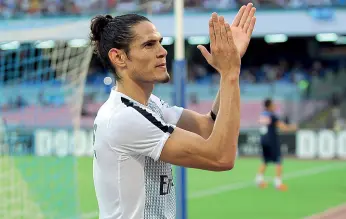  ??  ?? Lo scatto Edinson Cavani, centravant­i (ex Napoli)