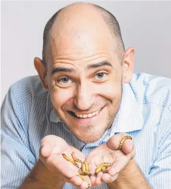  ?? Picture: NIGEL HALLETT ?? Dr Philip Ellery hopes to use insect meal to create a pet food business.