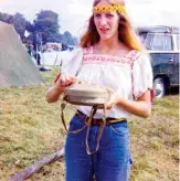  ??  ?? In this undated photo, Annie Birch is pictured at the Woodstock Music Festival during the week-end of August 15 to 18, 1969 in Bethel near Woodstock, New York.