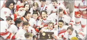  ?? Bob Luckey Jr. / Hearst Connecticu­t Media ?? Fairfield Prep is a unanimous No. 1 selection in the season’s final Register Top 10 Hockey poll.