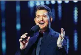  ?? CONTRIBUTE­D ?? Singer Michael Buble’s Christmas special will air on NBC on Dec. 22.