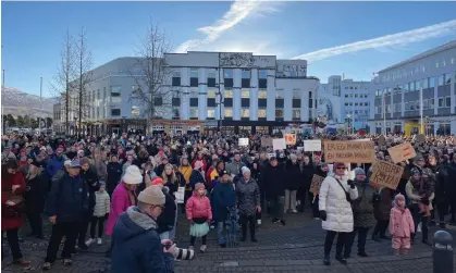  ?? Elísabet Ögn Jóhannsdót­tir ?? ‘I have heard more stories of sexual harassment and violence than I can count’ … Iceland’s women strike on 24 October. Photograph: