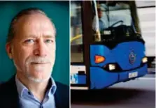  ??  ?? RÖR INTE MIN HÅLLPLATS. Trafikborg­arrådet Daniel Helldén tycker inte att man ska glesa ut busshållpl­atserna.