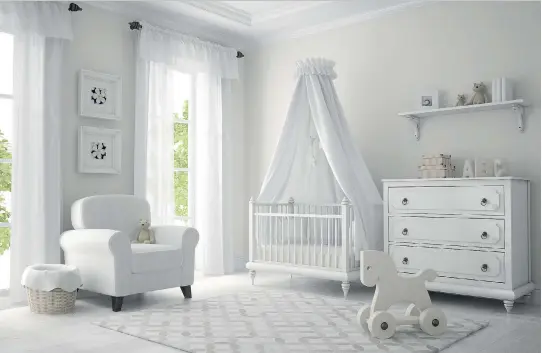  ?? PHOTOS: GETTY IMAGES/ISTOCKPHOT­O ?? It’s easy to be sold on the idea that you need this, that and, oh, definitely that other thing for your first nursery.