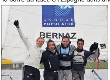  ?? (Photo P. Deroualle - FF Voile) ?? Jean-Baptiste Bernaz (à gauche) a remporté un second titre de champion de France de match racing. Il succède à son camarade de club Robin Follin.