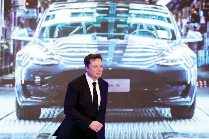  ?? Photograph: Aly Song/Reuters ?? Elon Musk in January 2020.