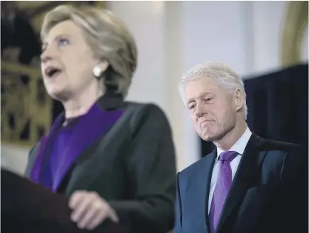  ?? Picture / AP ?? Hillary and Bill Clinton built a political partnershi­p that carried them through a decades- long cycle of loss and recovery and mostly success, until it all came crashing down this week.