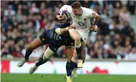  ?? Photograph: David Rogers/Getty Images ?? Freddie Steward is relishing the opportunit­y to face the All Blacks at Twickenham.