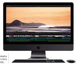  ??  ?? BELOW There’s no fundamenta­l change to the iMac Pro’s design, but there didn’t need to be