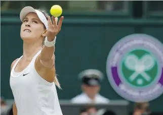  ?? SANG TAN/ASSOCIATED PRESS ?? Eugenie Bouchard of Westmount, Que., lost to Petra Kvitova of the Czech Republic in the Wimbledon final, but is still the new golden girl for the WTA tour.