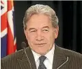  ?? STUFF ?? Winston Peters’ political purpose has moved a long way from being a voice of the Ma¯ ori people only.