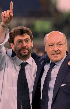  ?? RAMELLA ?? L’a.d. della Juve Beppe Marotta, 60, col presidente Agnelli