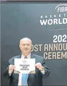  ?? FOTO: EFE ?? Horacio Muratore, presidente FIBA