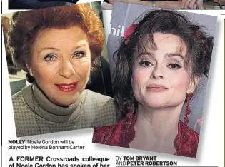  ?? ?? CROSSROADS Noele Gordon and the cast in the 70s
NOLLY Noele Gordon will be played by Helena Bonham Carter