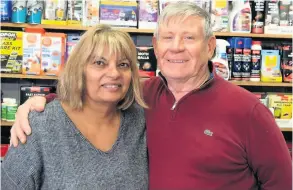  ??  ?? From left: Kanta and Michele Dicorato have owned M & K Hardware/ Electrical for 34 years; Husni El Sadder is the Guildhall Barber; Olwen Evans, owner of The Dream of Olwen