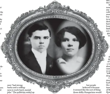  ?? Photo courtesy Cort McMurray/ Houston Chronicle illustrati­on ?? Peter and Rose Litwin, Cort McMurray’s great-grandparen­ts.