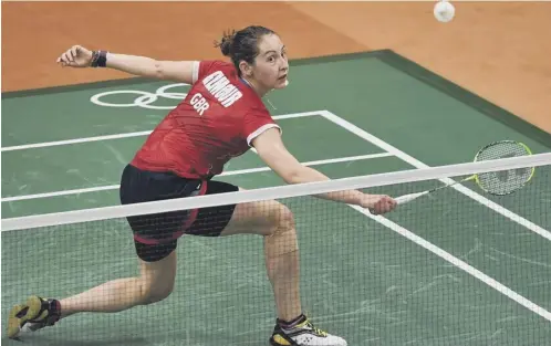  ?? PICTURE: ED JONES/AFP/GETTY IMAGES ?? 0 Scotland’s Kirsty Gilmour in action for Great Britain at the 2016 Rio Olympics.