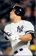  ?? AP/ ALEX GALLARDO AND KATHY WILLENS ?? Los Angeles Dodgers first baseman Cody Bellinger (left) and New York Yankees right fielder Aaron Judge were named American League and National League Rookies of the Year on Monday. Both players were unanimous selections.