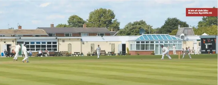  ??  ?? A bit of club life: Newton Aycliffe CC