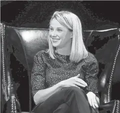  ?? TNS ?? Yahoo CEO Marissa Mayer departed the company on Tuesday after Verizon took over. A new business, Oath, combines Yahoo and Verizon property AOL.