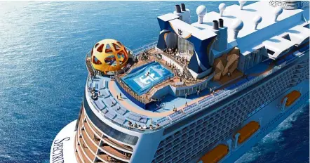  ??  ?? Royal Caribbean’s upcoming new ship – Spectrum of the Seas is the next largest and most revolution­ary ship in Asia.