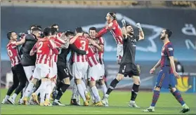  ?? FOTO: GETTY ?? La final de la trompetita
El Athletic dio la sorpresa frente al Barça