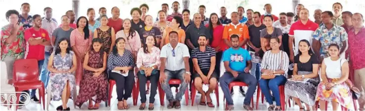  ??  ?? Fiji Bank and Finance Sector Employees Union national secretary, Salesh Naidu, during the annual general meeting, at Friendly North Inn in Labasa on November 28, 2020..