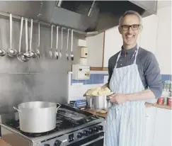  ?? Volunteers Simon gets cooking in his role with VAAC ??