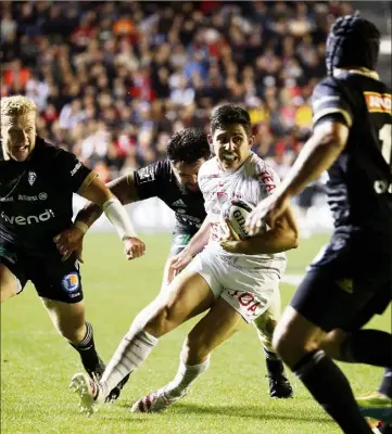  ?? (Photo Frank Muller) ?? Toulon a été porté par Anthony Belleau, auteur de tous les points de son équipe.