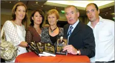  ??  ?? Weeshie with Caroline and Denise, wife Joan and Kieran at the launch of his book ‘Dr Eamonn O’Sullivan: A Man Before His Time’