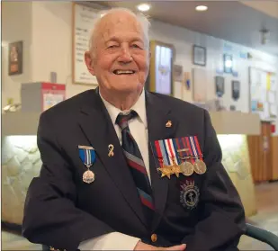  ?? FILE PHOTO ?? Frank Simmons of Medicine Hat was an able seaman in the Second World War patrolling the Atlantic. He passed away on July 13, 2018 in Medicine Hat at the age of 92.