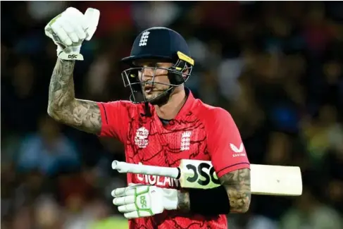  ?? (PA) ?? Alex Hales has been integral to England’s run to the T20 World Cup final