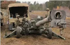  ?? EPA ?? A US Army M777 howitzer of the type being sent to Ukraine in operation during Nato exercises in Poland