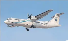  ?? VIA FACEBOOK ?? File photo of an Aseman Airlines ATR72 aircraft, the same model as Flight EP3704, which crashed on ■ Sunday. The twin engine plane disappeare­d from radar after taking off.