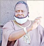  ?? (File pic) ?? Chairman of the Witchdocto­rs Associatio­n Makhanya Makhanya, a member of Mangololo Eswatini.
