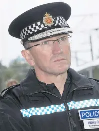  ??  ?? ●●Ian Hopkins QPM, Chief Constable of Greater Manchester Police, had insisted last summer that nobody was at risk