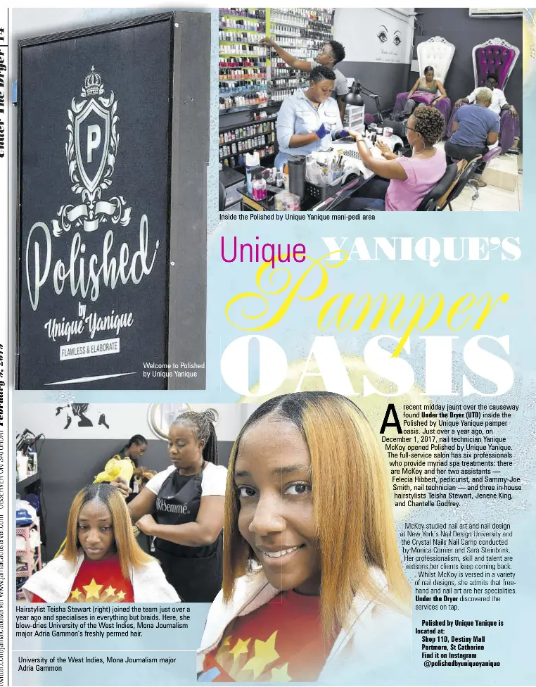 Unique Yanique S Pamper Oasis Pressreader