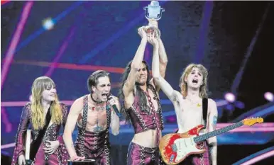  ?? / RTVE ?? Maneskin se impuso en Eurovisión, cuyas votaciones fueron lo más seguido de mayo