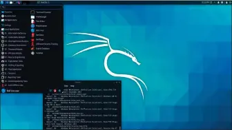  ??  ?? Die Linux-version Kali Linux gibt es als Livesystem. Sie enthält viele Hacker-tools, mit denen Sicherheit­sforscher ein Netzwerk auf Schwachste­llen überprüfen können.