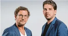  ?? Foto: Thomas Langer ?? Erstmals gemeinsam treten der Nürnberger Kabarettis­t Bernd Regenauer (links) und der Mentalmagi­er Christoph Kuch mit ihrer Show auf.