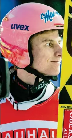  ?? Foto: Ralf Lienert ?? Karl Geiger ist der derzeit beste deutsche Skispringe­r. Beim Weltcup in Lahti überzeugte er im Team und dann auch im Einzel-Wettbewerb.