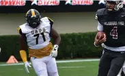  ?? (Pine Bluff Commercial/I.C. Murrell) ?? UAPB nose guard Zion Farmer is among eight returning starters on defense.