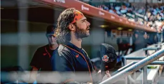  ?? Ash Ponders/Special to The Chronicle ?? Brandon Crawford had his best season two years ago at 34. But in 2022, his batting average dropped from .298 to .231 and his homer output decreased from 24 to nine.