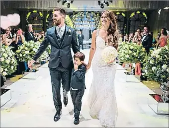  ?? FACEBOOK ?? Leo Messi contrajo matrimonio el pasado viernes