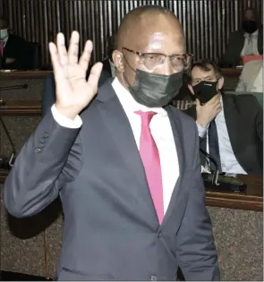  ?? ( File pic) ?? Newly- appointed PM Cleopas Sipho Dlamini taking the oath of allegiance in the House of Assembly yesterday.