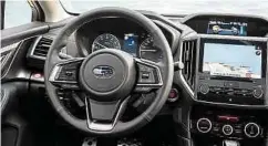  ?? ?? Übersichtl­ich und funktional: das Cockpit des Subaru XV.