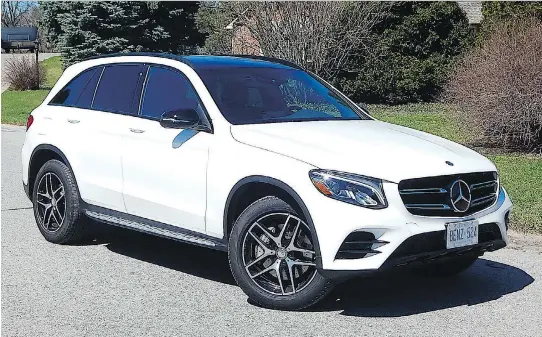  ?? BRIAN HARPER/DRIVING ?? The 2017 Mercedes-Benz GLC 300 4Matic, which straddles the line between a compact and mid-size vehicle, is more about comfort than sportiness.