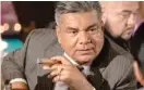  ??  ?? Comedian George Lopez does a dramatic turn as a criminal and father figure for David in “The Tax Collector.”