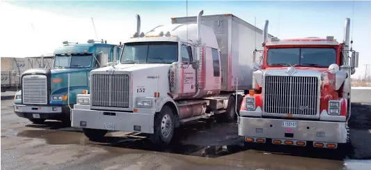  ?? PHOTO D’ARCHIVES ?? Récemment, Yan Humlebe, le président de la plus vieille agence de placement de transport routier au Québec, Placement Routier Express, disait au Journal qu’il « manquait 52 000 chauffeurs de camion en ce moment au Québec ».