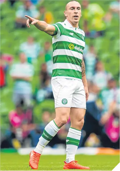  ??  ?? ■ Scott Brown has been back in commanding form for Celtic this season.